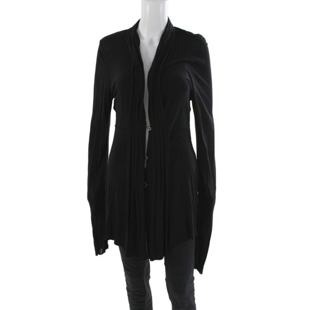 Bailey 44 Womens Black V Neck Long Sleeve Cardigan Size L